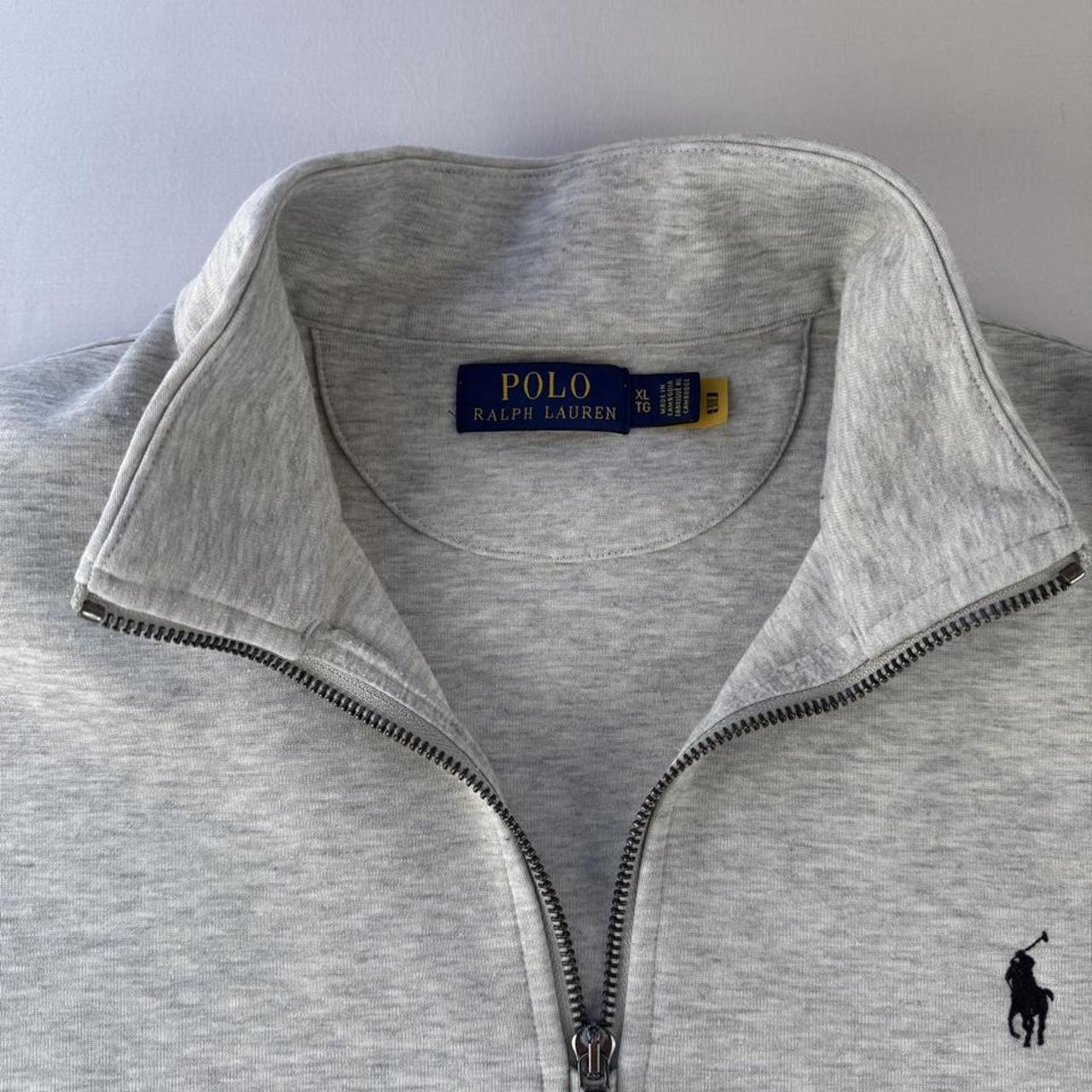Polo Ralph Lauren Embroidered Pony Grey Quarter Zip Fleece XL