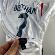 Authentic Umbro England David Beckham 7 Playing Home Shirt M