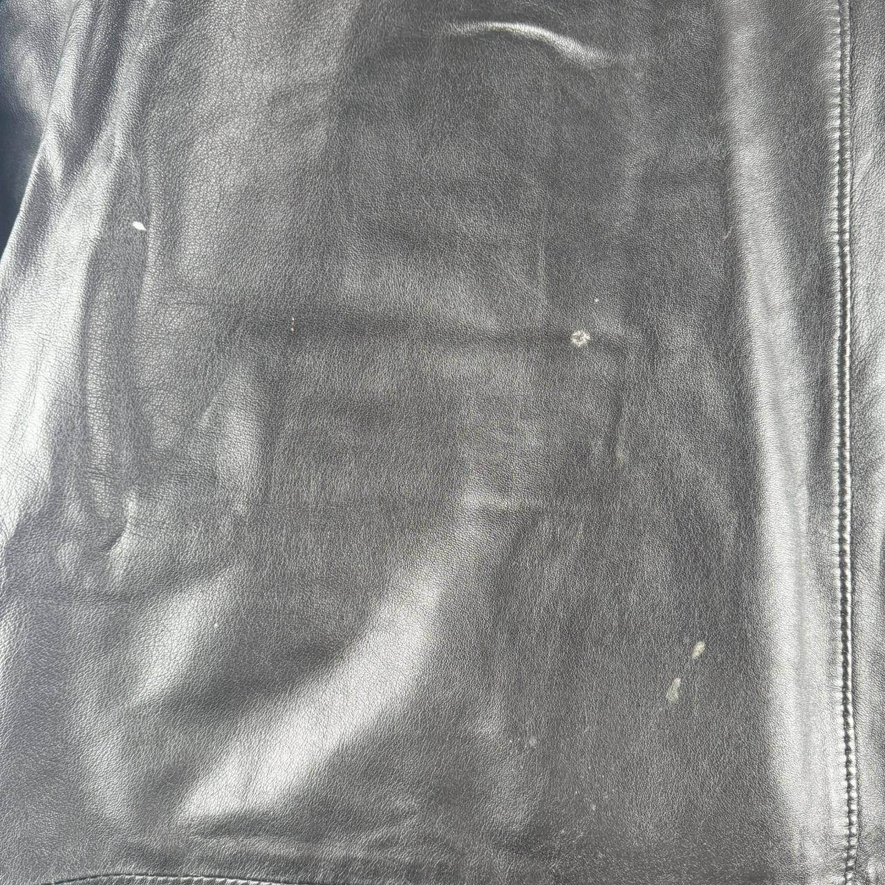 Early 2000s Burberry Leather Mac Jacket 54 (L/XL)