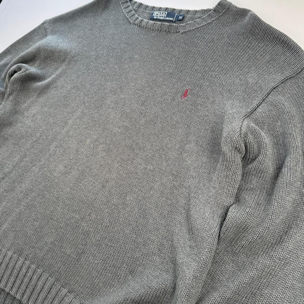 Polo By Ralph Lauren Crewneck Knit Sweater in Grey Size XL