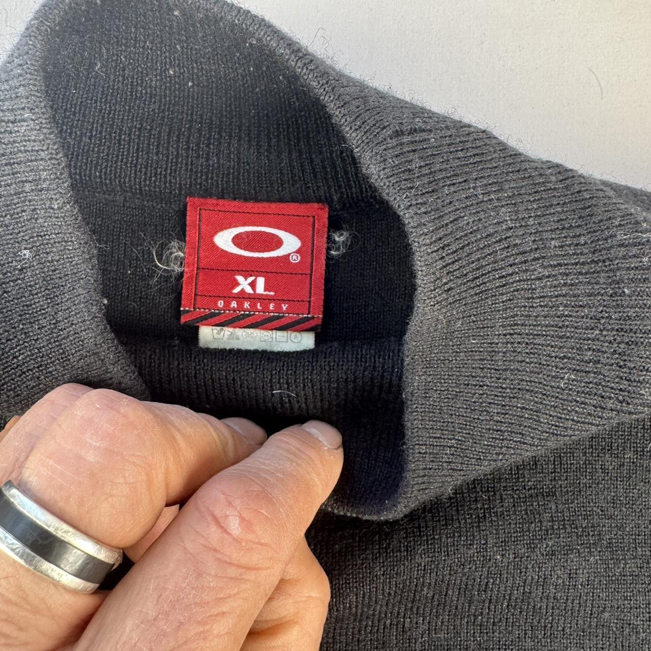 Early 2000s Oakley Sleeve Logo Knitted Jumper XL