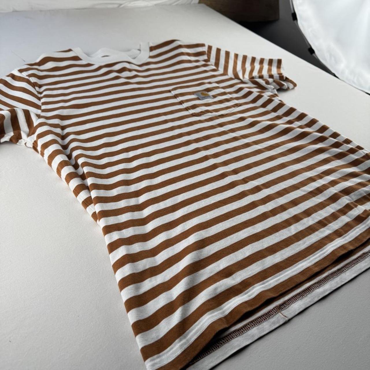 Carhartt WIP Striped Scotty Pocket T-Shirt L