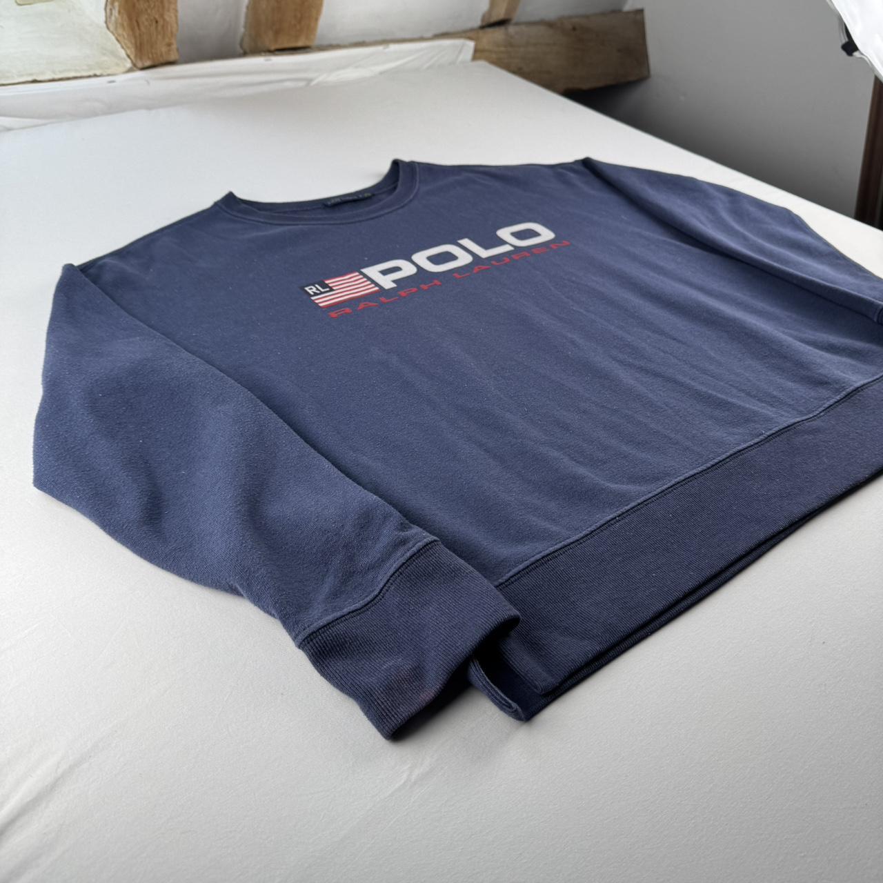 Polo Ralph Lauren Print Spellout Oversized Sweatshirt S