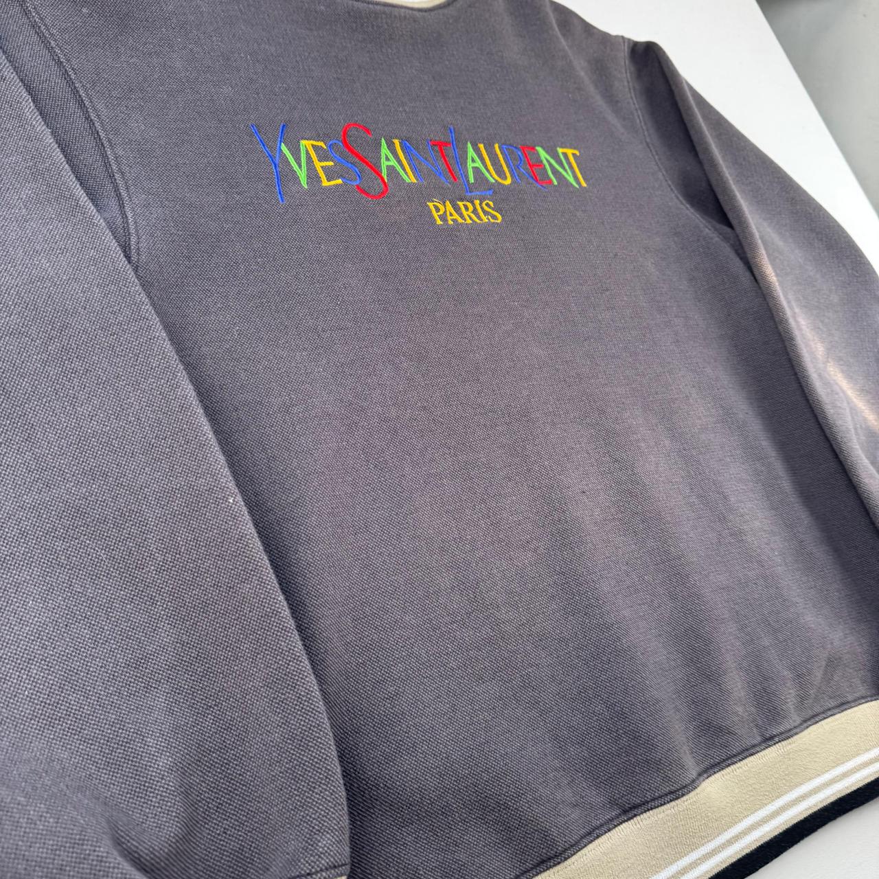 Yves Saint Laurent Crewneck Sweatshirt in Brown Size S