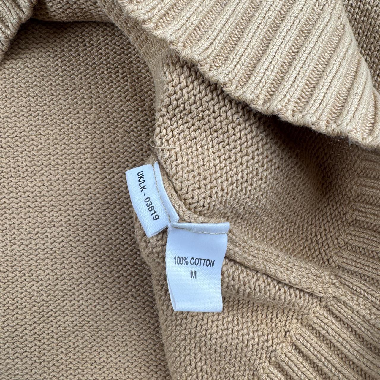 Yves Saint Laurent Crewneck Knit Sweater in Beige Size M