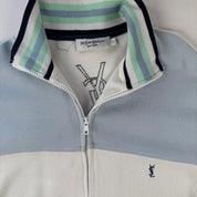 Yves Saint Laurent Track Jacket in White Size L