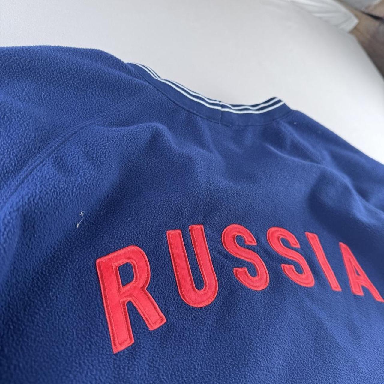 1990s Rare Centre Swoosh Russia Football Sweatshirt M