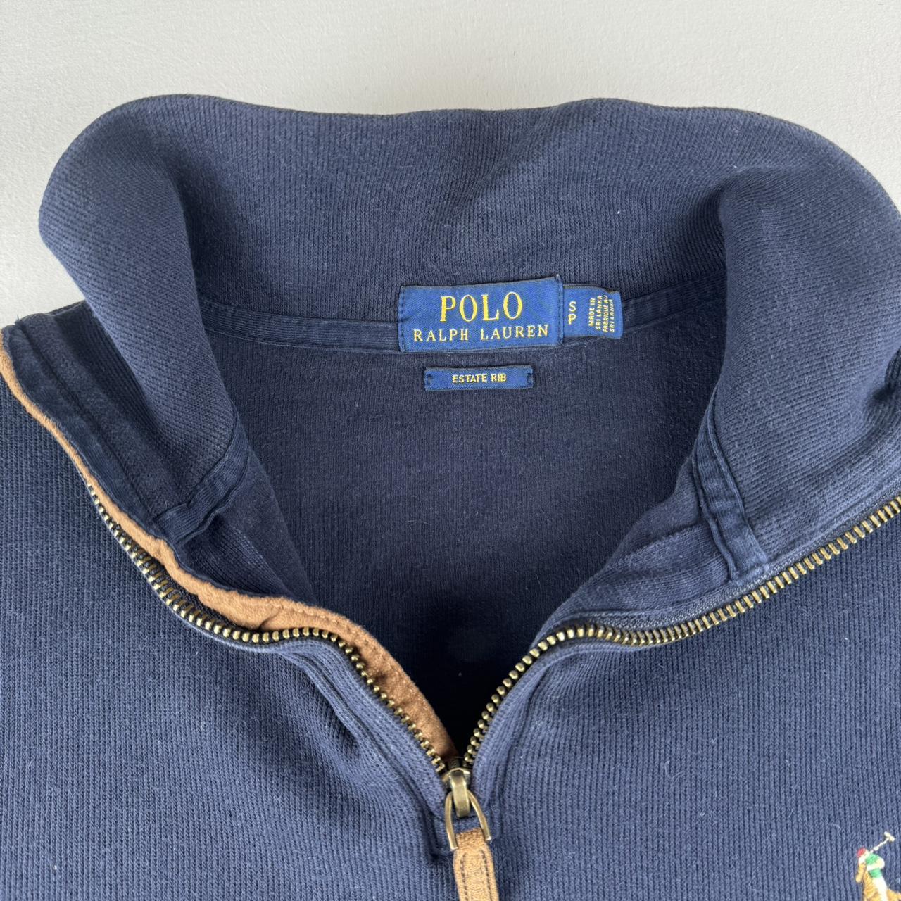Polo Ralph Lauren Embroidered Pony Quarter Zip Jumper S