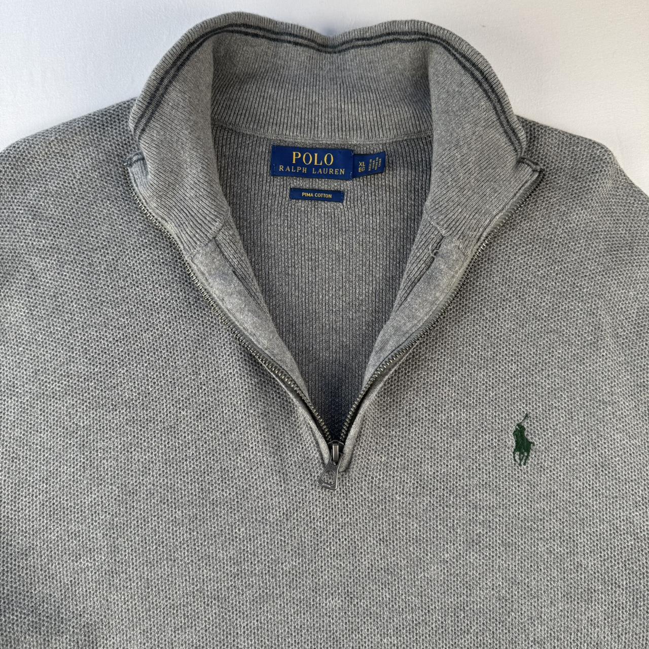 Polo Ralph Lauren Green Embroidered Pony Quarter Zip Jumper XL