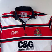 Late 1990s Cotton Traders Gloucester Rugby Polo Shirt L