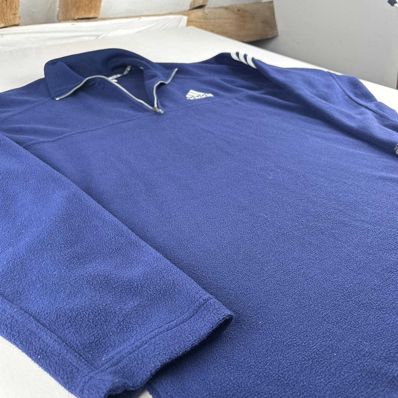 Early 2000s Adidas Embroidered Quarter Zip Fleece S