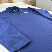 Early 2000s Adidas Embroidered Quarter Zip Fleece S