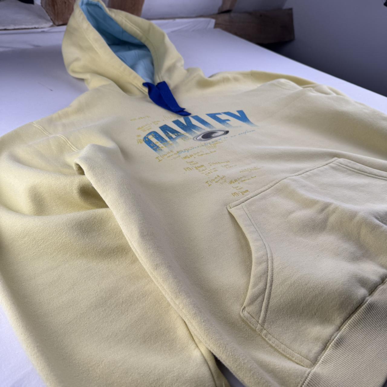 2000s Oakley Spellout Graphic Oversized Hoodie M