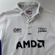 1999-2000 Cotton Traders Sale Sharks Rugby Polo Shirt L