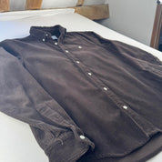 Brown Carhartt WIP Long Sleeve Madison Corduroy Button Down Shirt Small