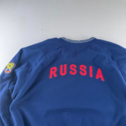 1990s Rare Centre Swoosh Russia Football Sweatshirt M