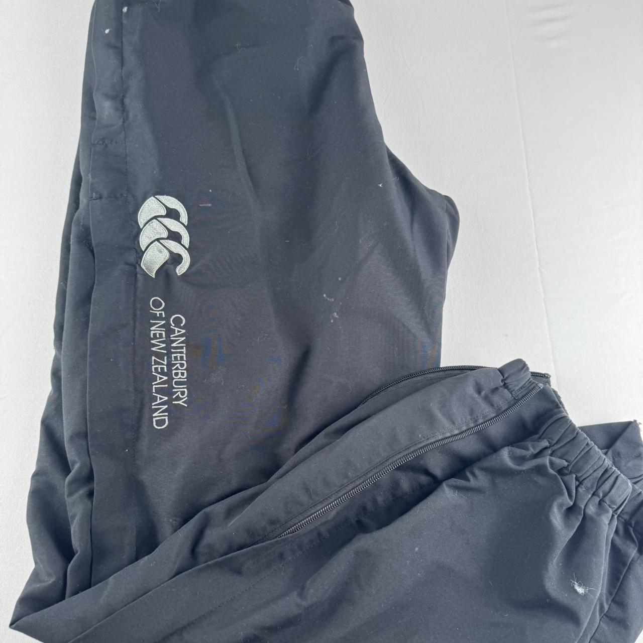 Cuffed Canterbury Black Grey Joggers L