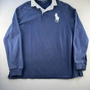 Polo Ralph Lauren Big Pony Embroidered Rugby Polo Shirt XL