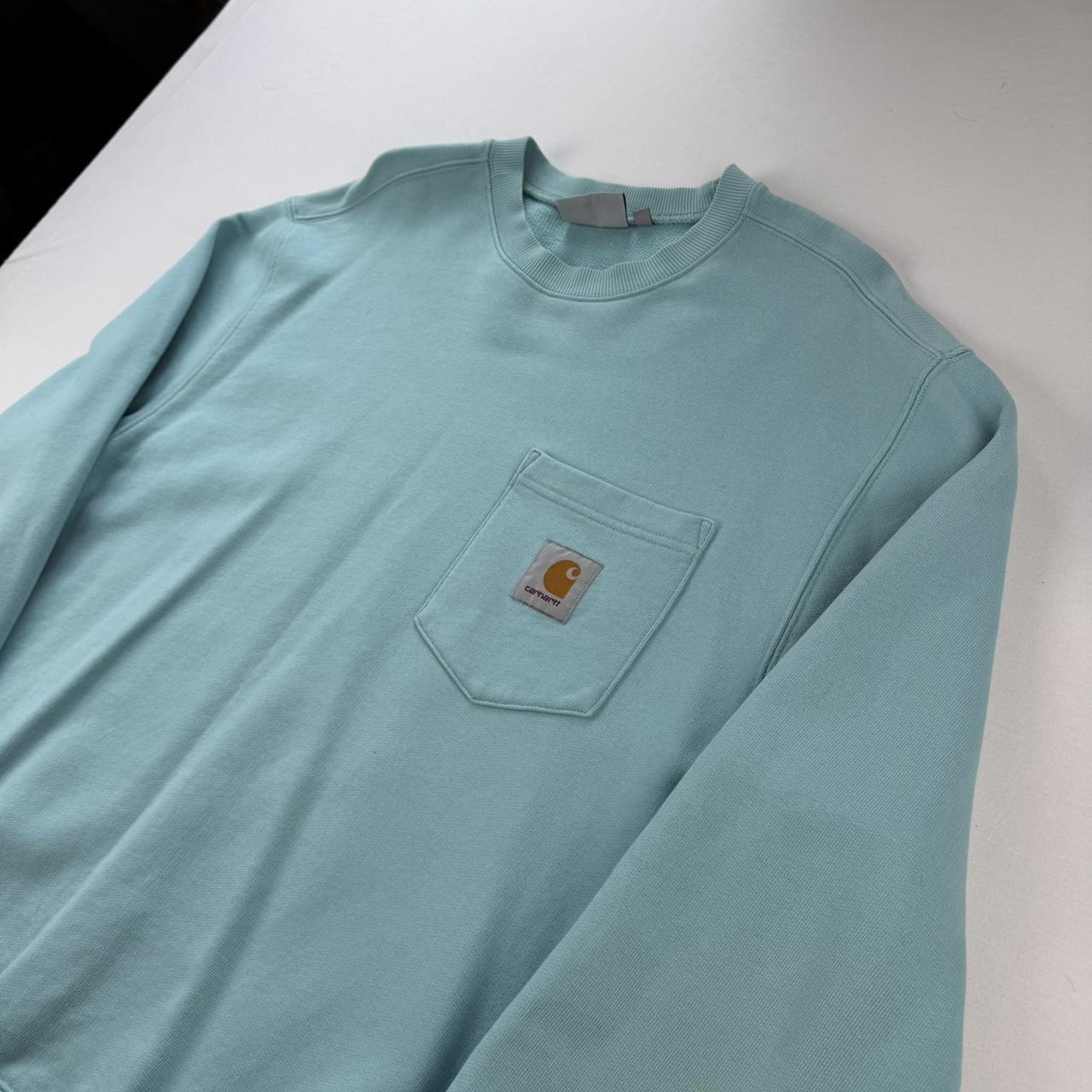Carhartt WIP Turqoise Pocket Logo Sweatshirt M