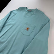 Carhartt WIP Turqoise Pocket Logo Sweatshirt M