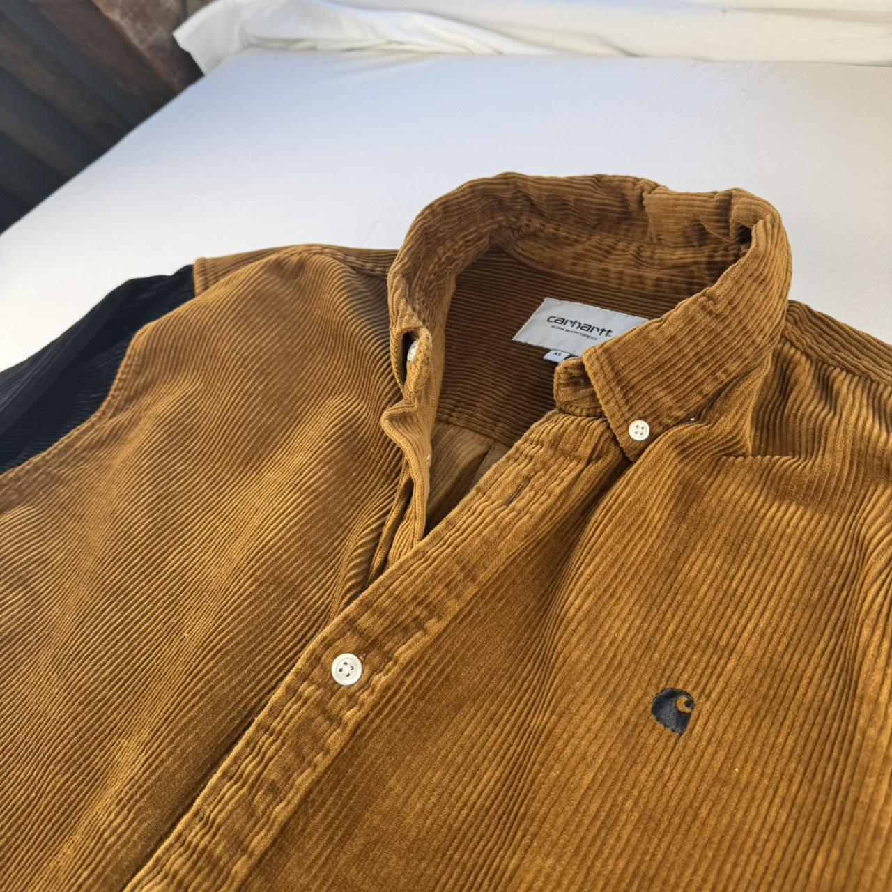 Tricolour Carhartt WIP Long Sleeve Madison Corduroy Button Down Shirt XL