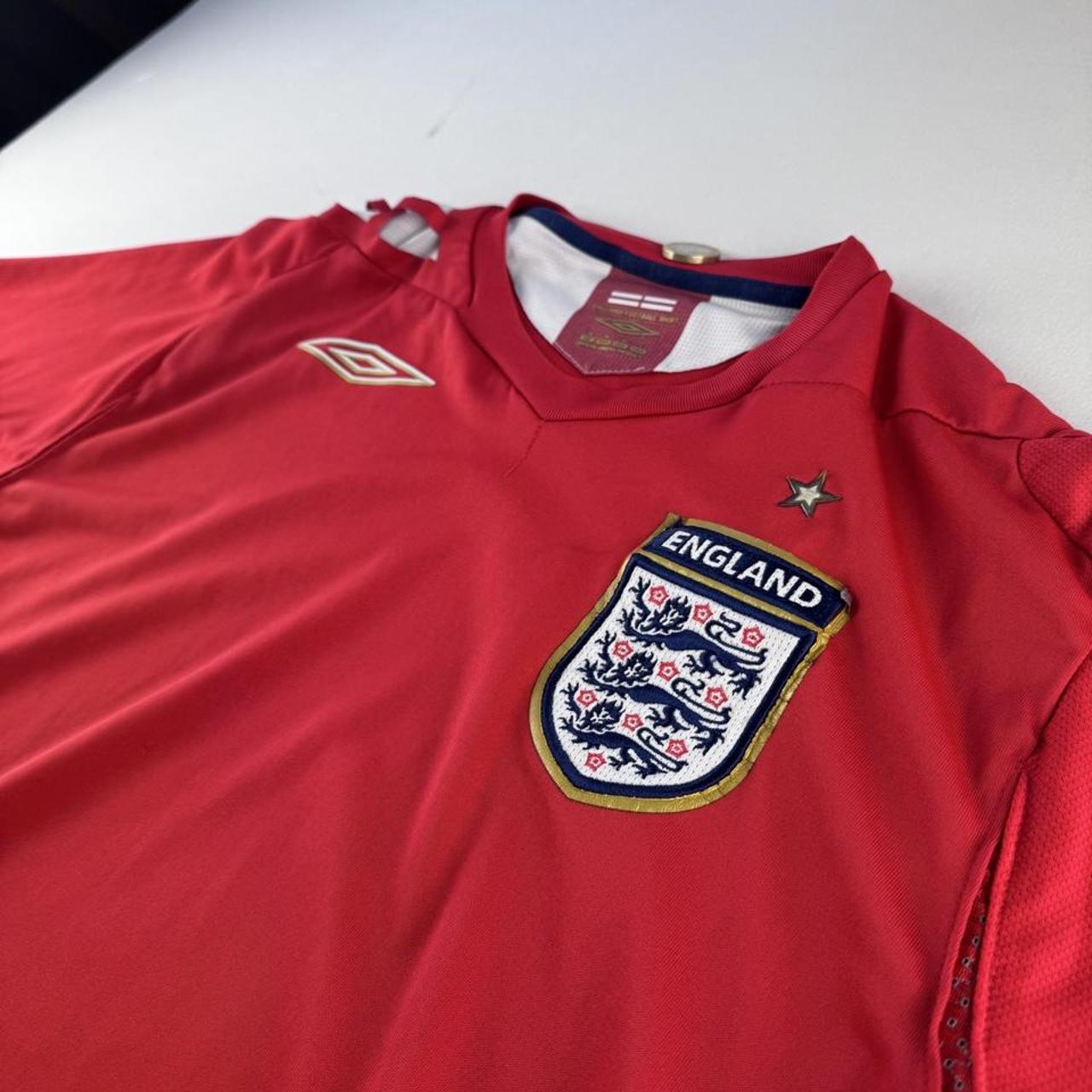 England Umbro 2007-09 Away Playing Jersey M