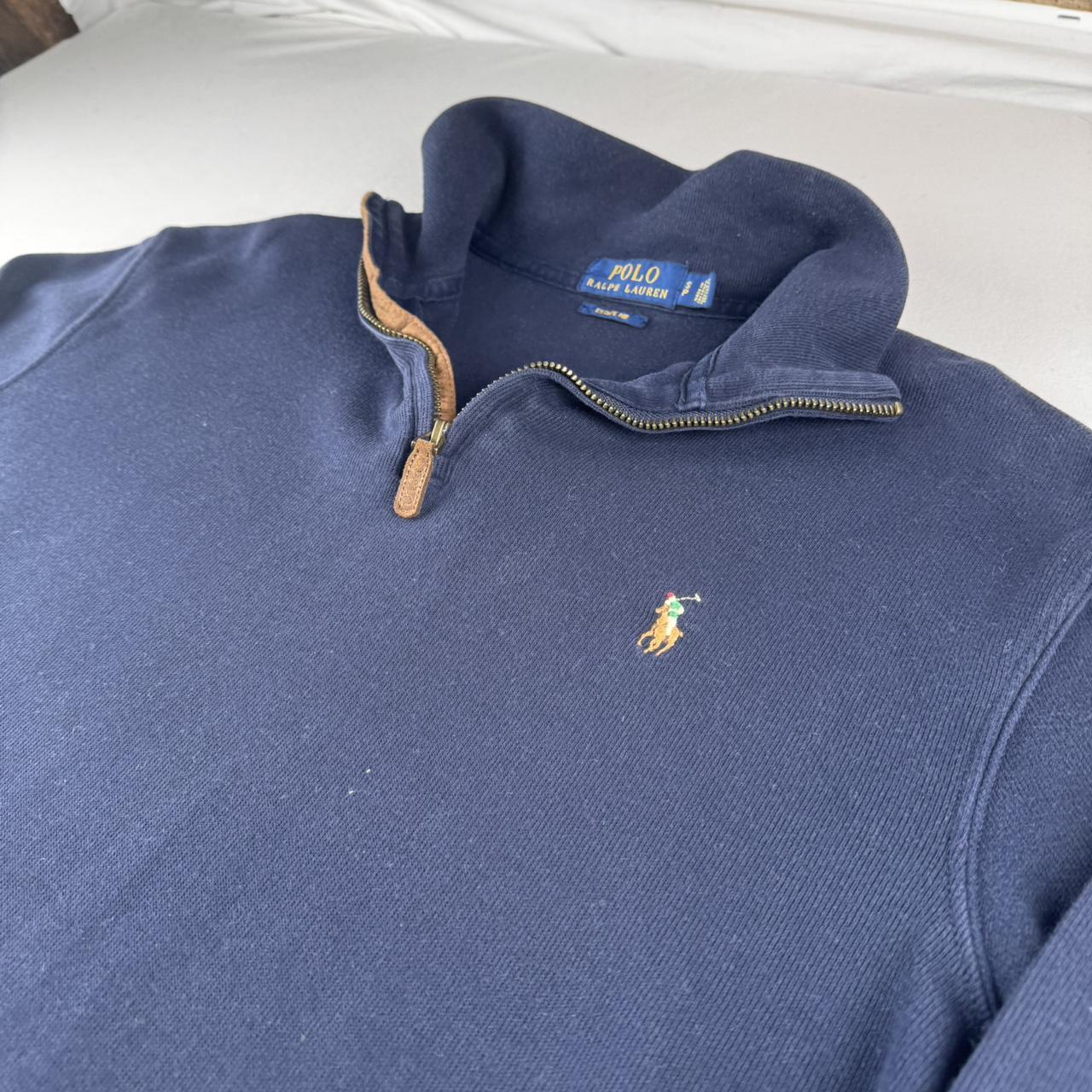 Polo Ralph Lauren Embroidered Pony Quarter Zip Jumper S