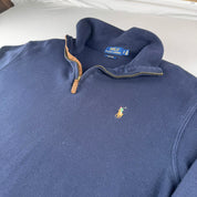 Polo Ralph Lauren Embroidered Pony Quarter Zip Jumper S