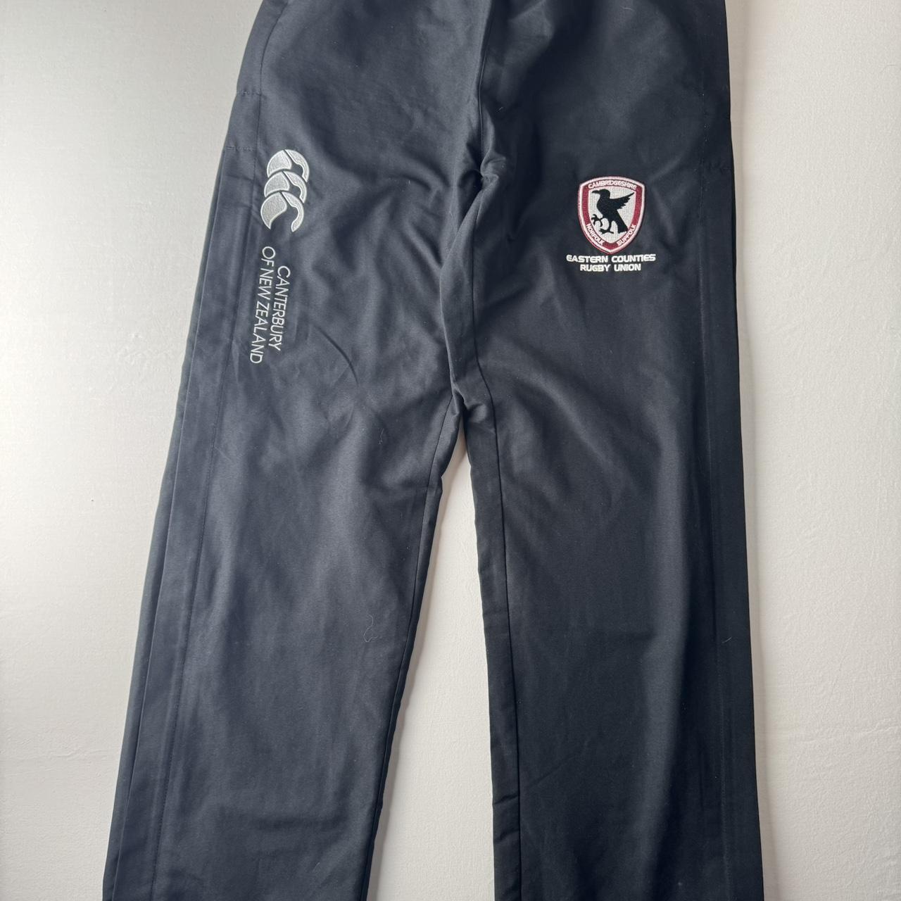 Canterbury Black and White Uncuffed Branded Joggers S