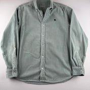 Carhartt WIP Embroidered Logo Corduroy Button Down Shirt M
