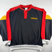 1990s Adidas Embroidered Spellout Oversized Jumper S