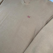 Yves Saint Laurent Crewneck Knit Sweater in Beige Size M