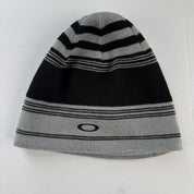 Y2k Oakley Embroidered Logo Striped Beanie
