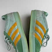 Green Adidas Gazelles UK8