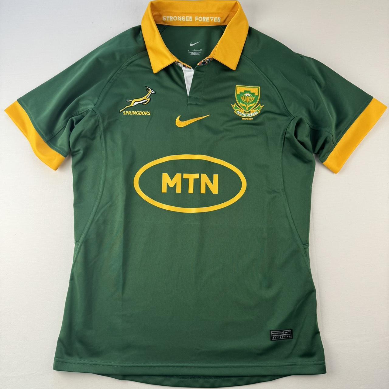 Nike South Africa Springboks Rugby Playing Shirt S