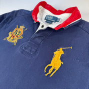 Polo Ralph Lauren Navy Embroidered Logo Rugby Polo Shirt XL