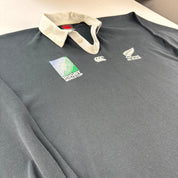 Rare 1995 Canterbury Rugby World Cup New Zealand All Blacks Polo L