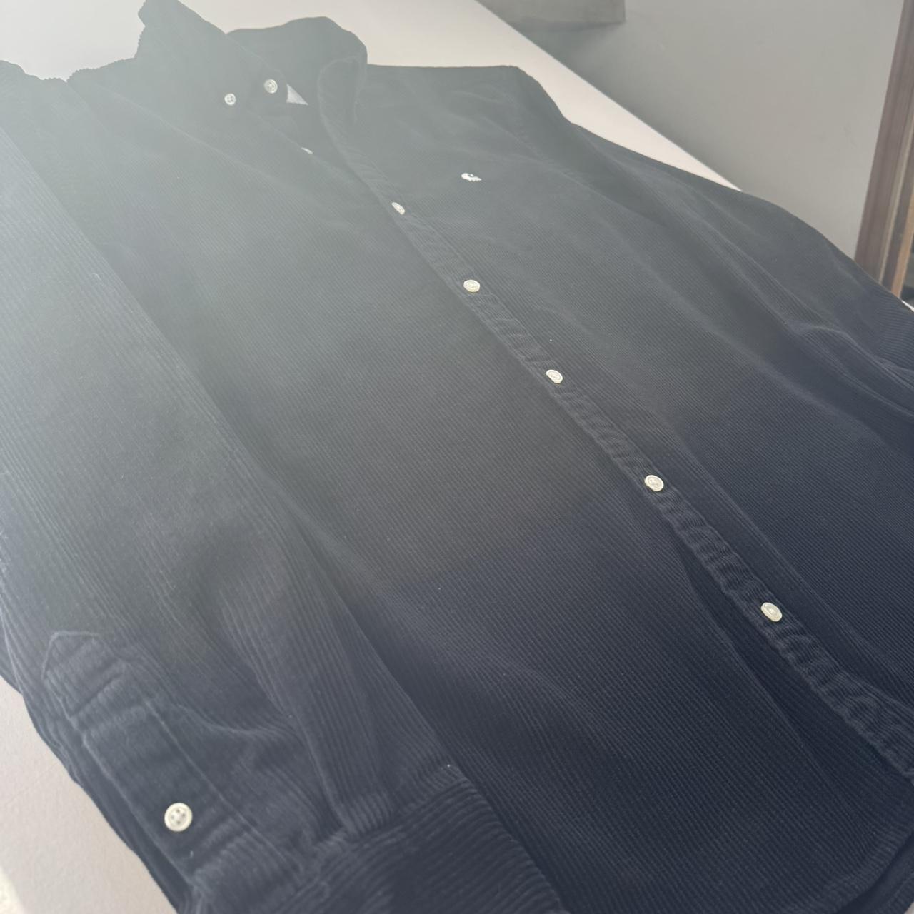 Black Carhartt WIP Long Sleeve Madison Corduroy Button Down Shirt L