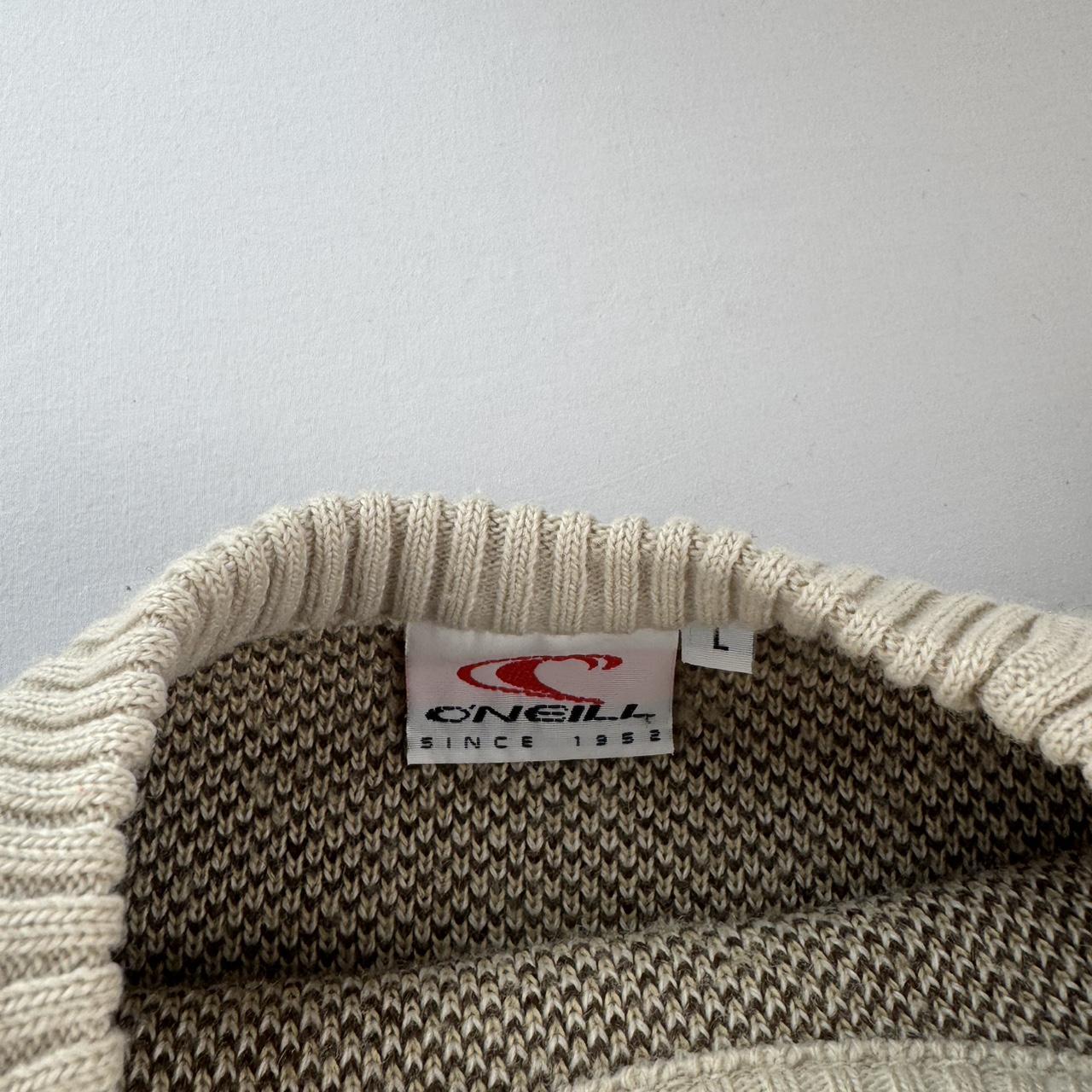 1990s O'Neill Nordic Spellout Knitted Jumper L