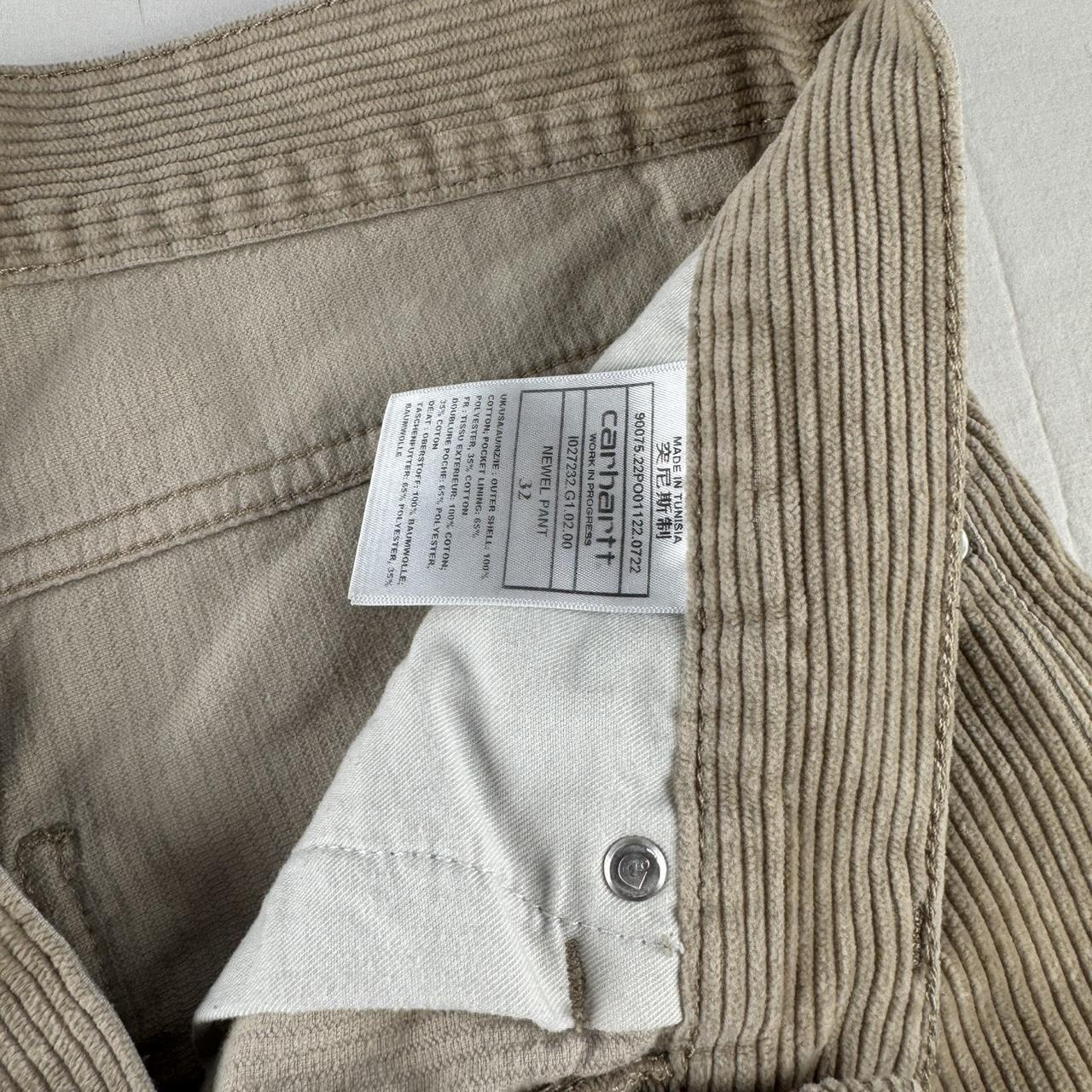 Carhartt WIP Cream Corduory Newel Pant 32W