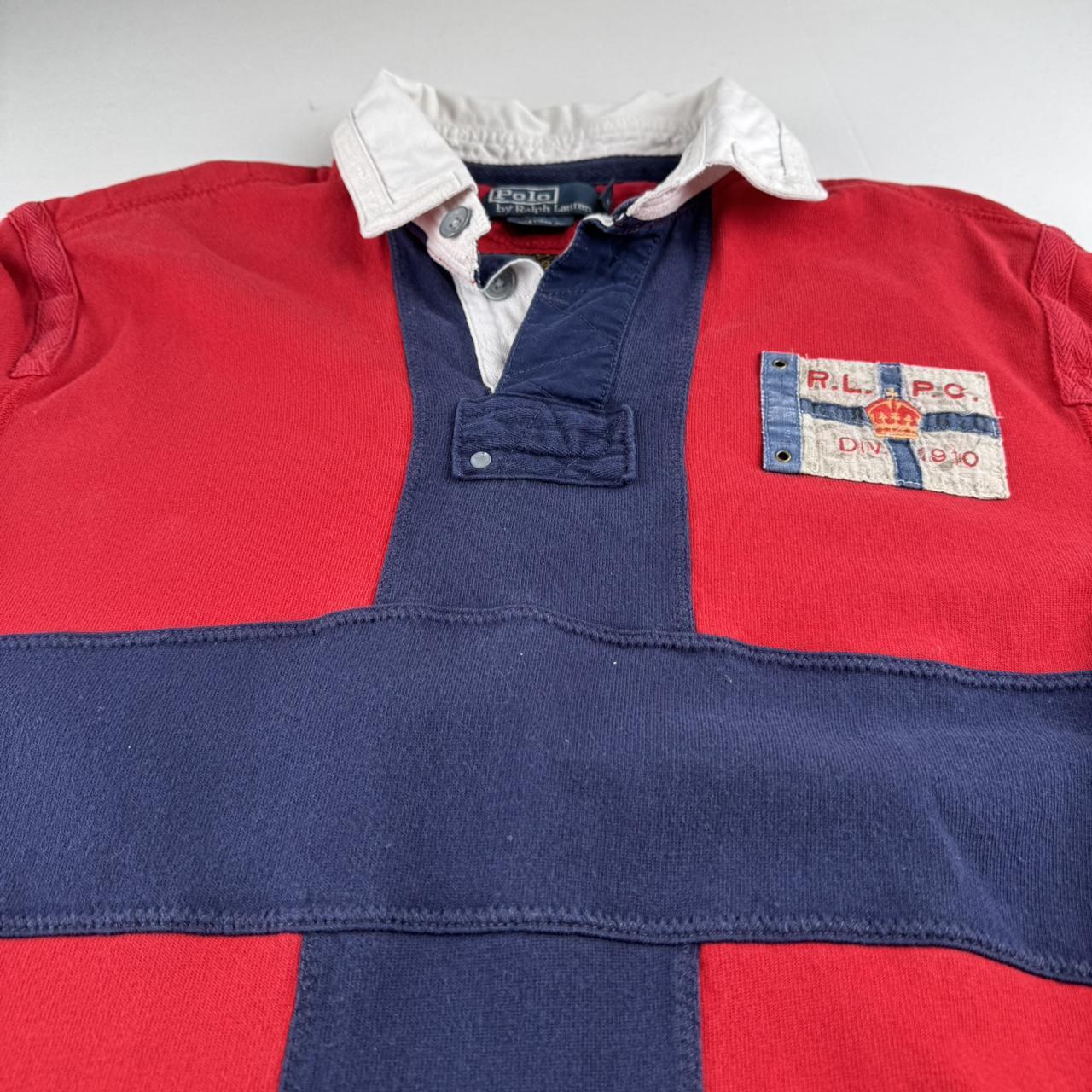 Polo Ralph Lauren Embroidered Vintage Rugby Polo Shirt L