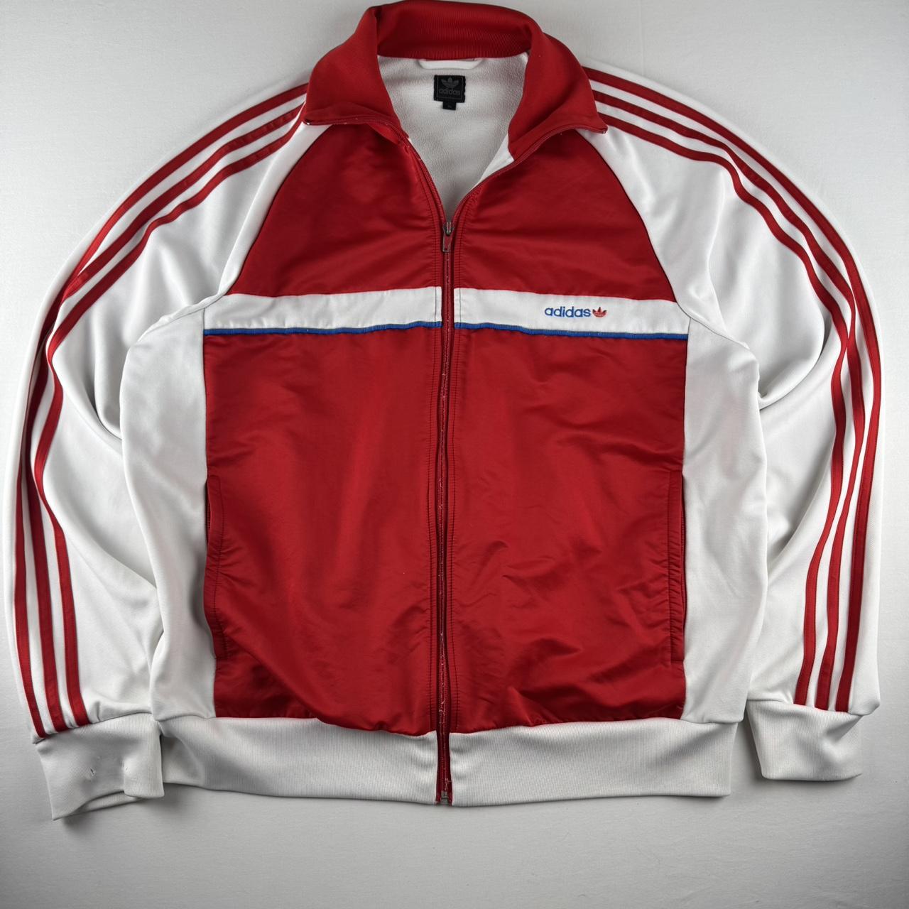 Early 2000s Adidas Embroidered Spellout Track Jacket XL