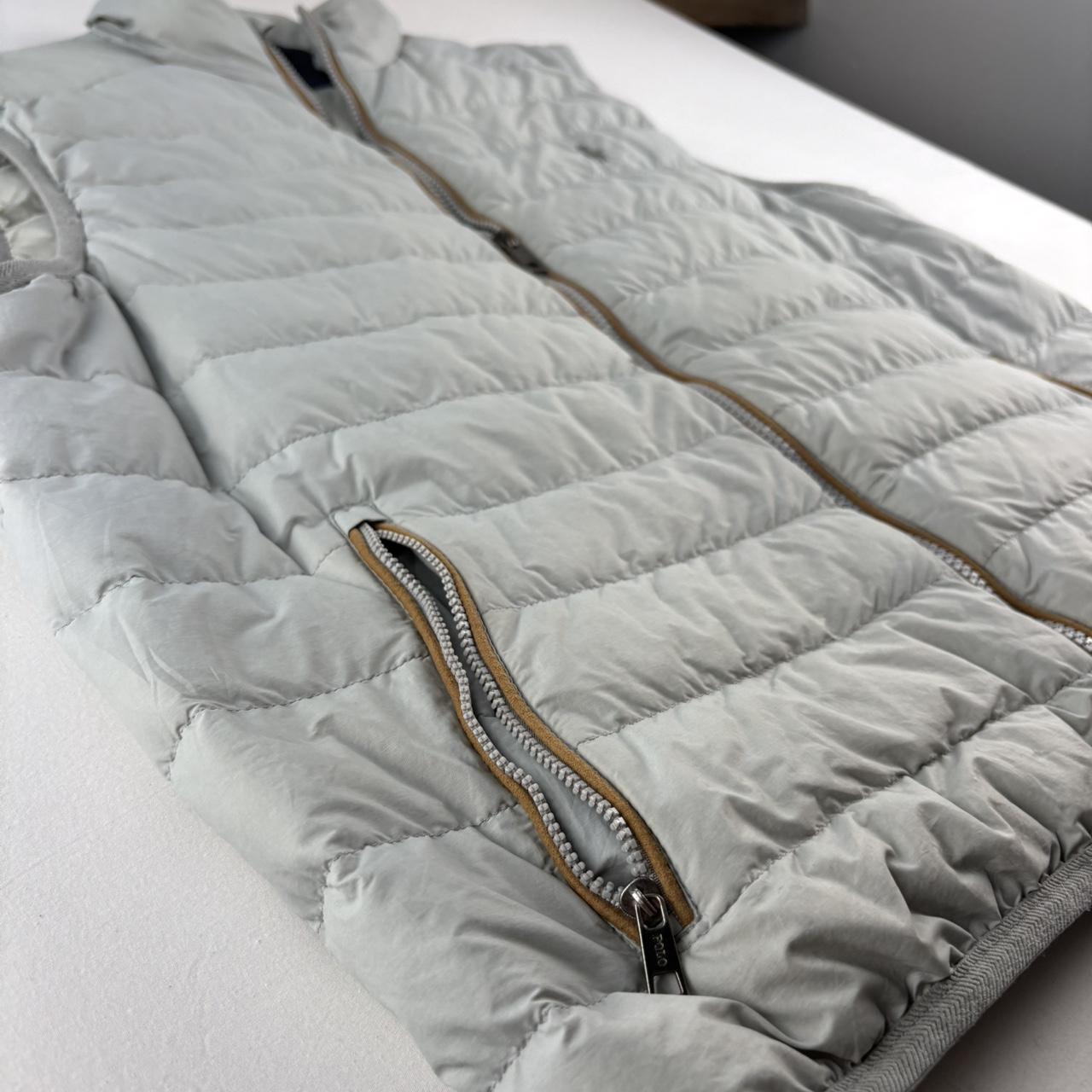 Polo Golf White Puffer Gilet S