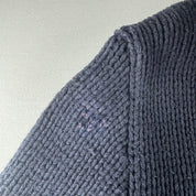 2005 Authentic Stone Island Thick Knitted Full Zip Jumper XXL