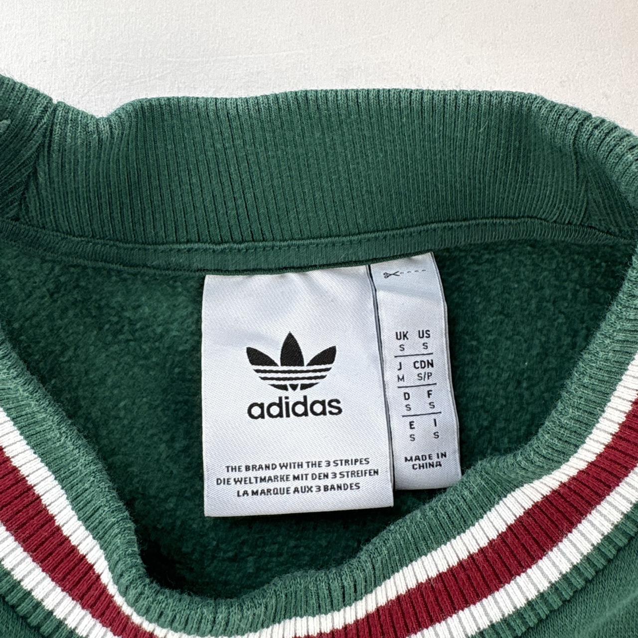 Modern Adidas Fleece Embroidered Crewneck Jumper S