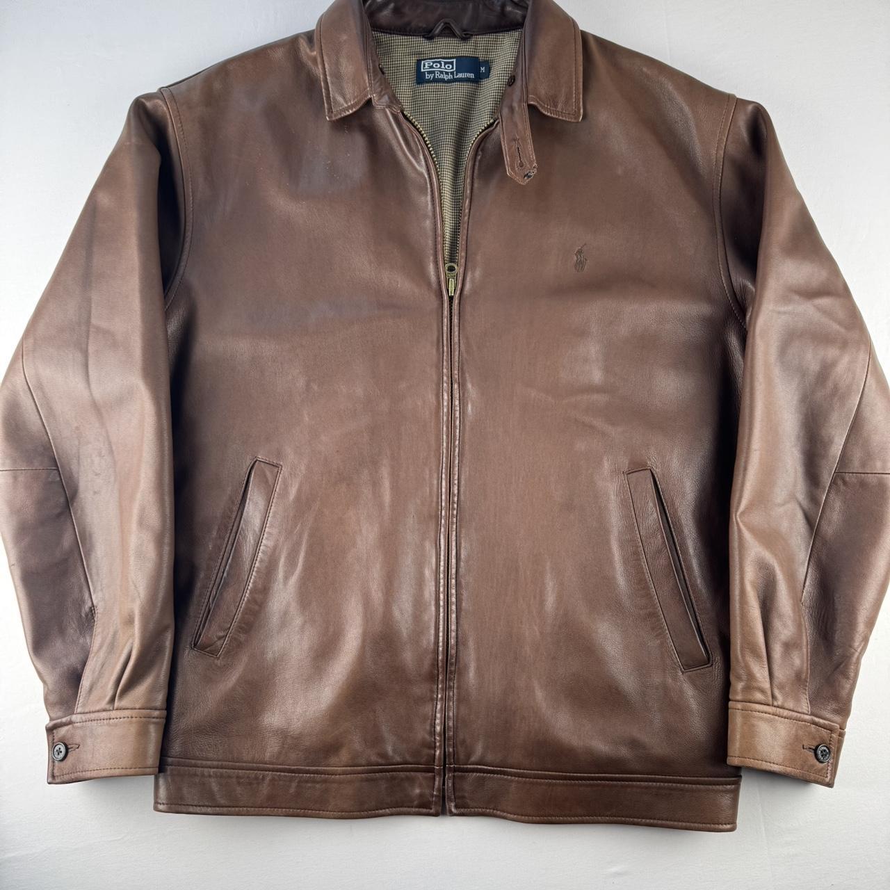 Polo Ralph Lauren Brown Leather Jacket M