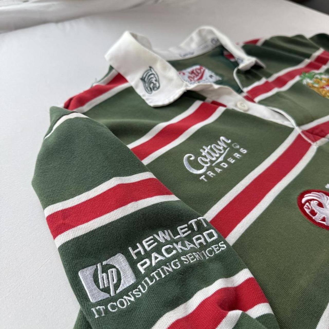 1999-2000 Cotton Traders Leicester Tigers Rugby Polo Shirt L