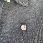 Navy Carhartt WIP Long Sleeve Madison Corduroy Button Down Shirt S