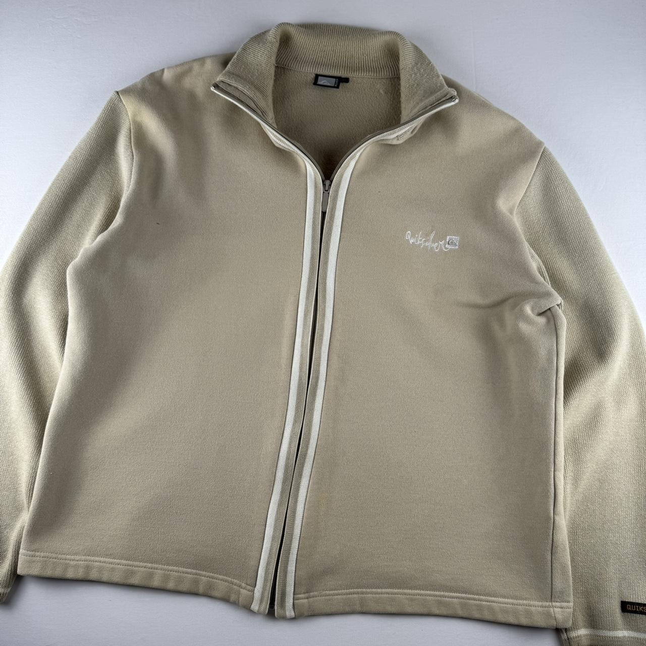 Quiksilver Embroidered Spellout Knitted Full Zip XL