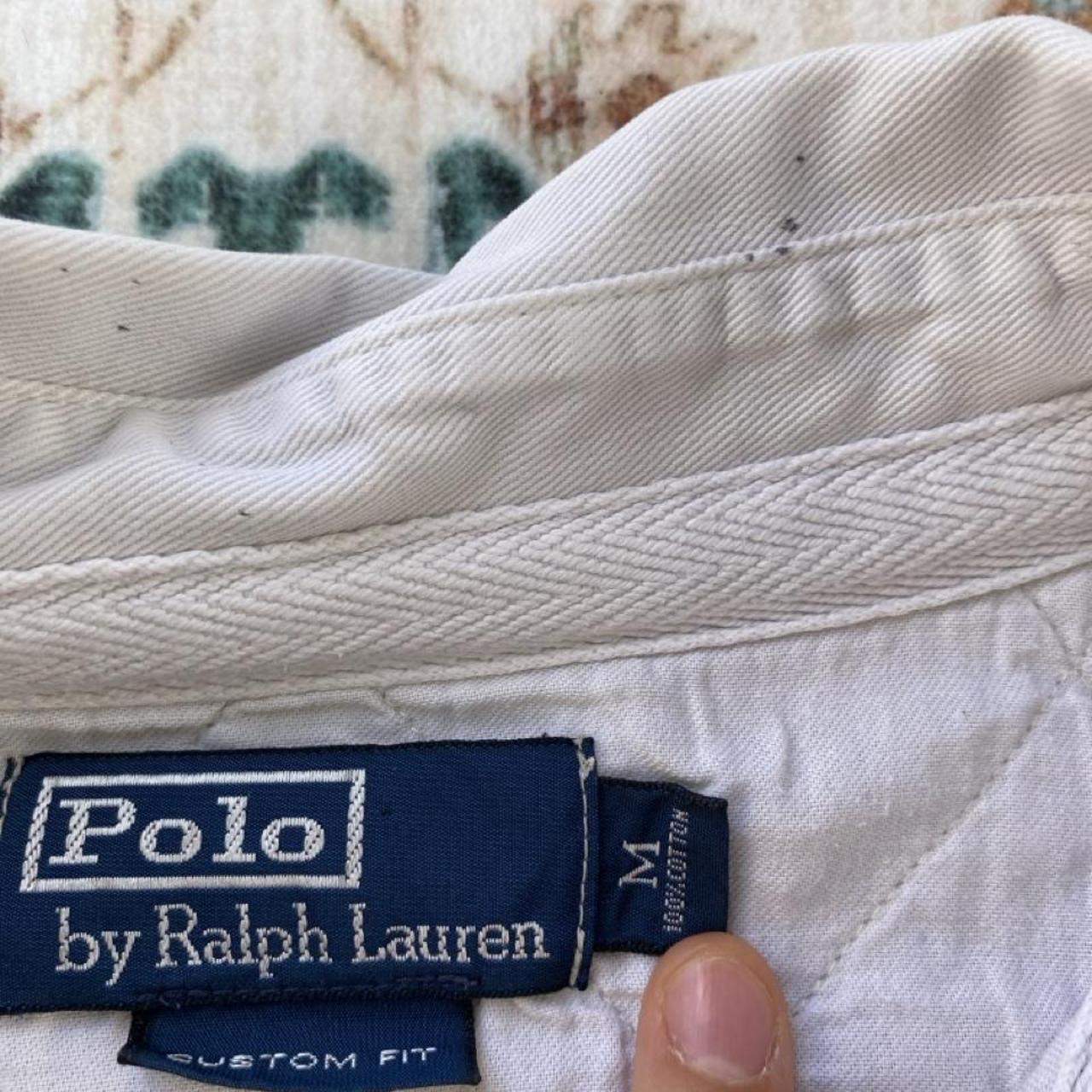 Polo Ralph Lauren grey rugby polo shirt with green pony logo and classic fit.